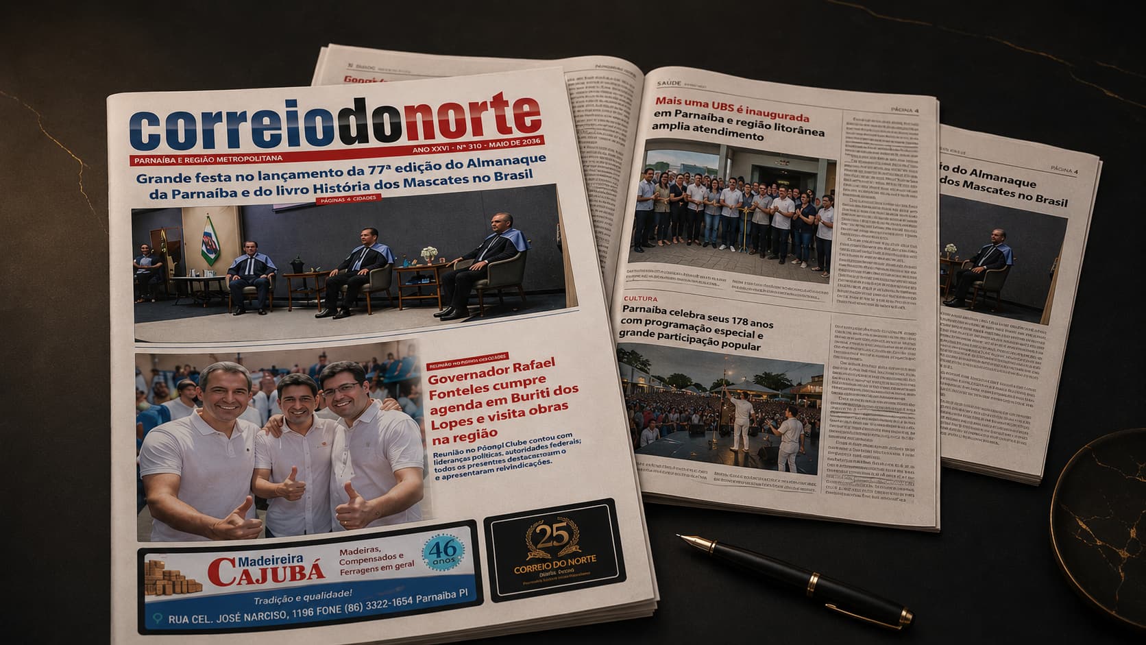 Jornal Correio do Norte — diagramação Firmis
