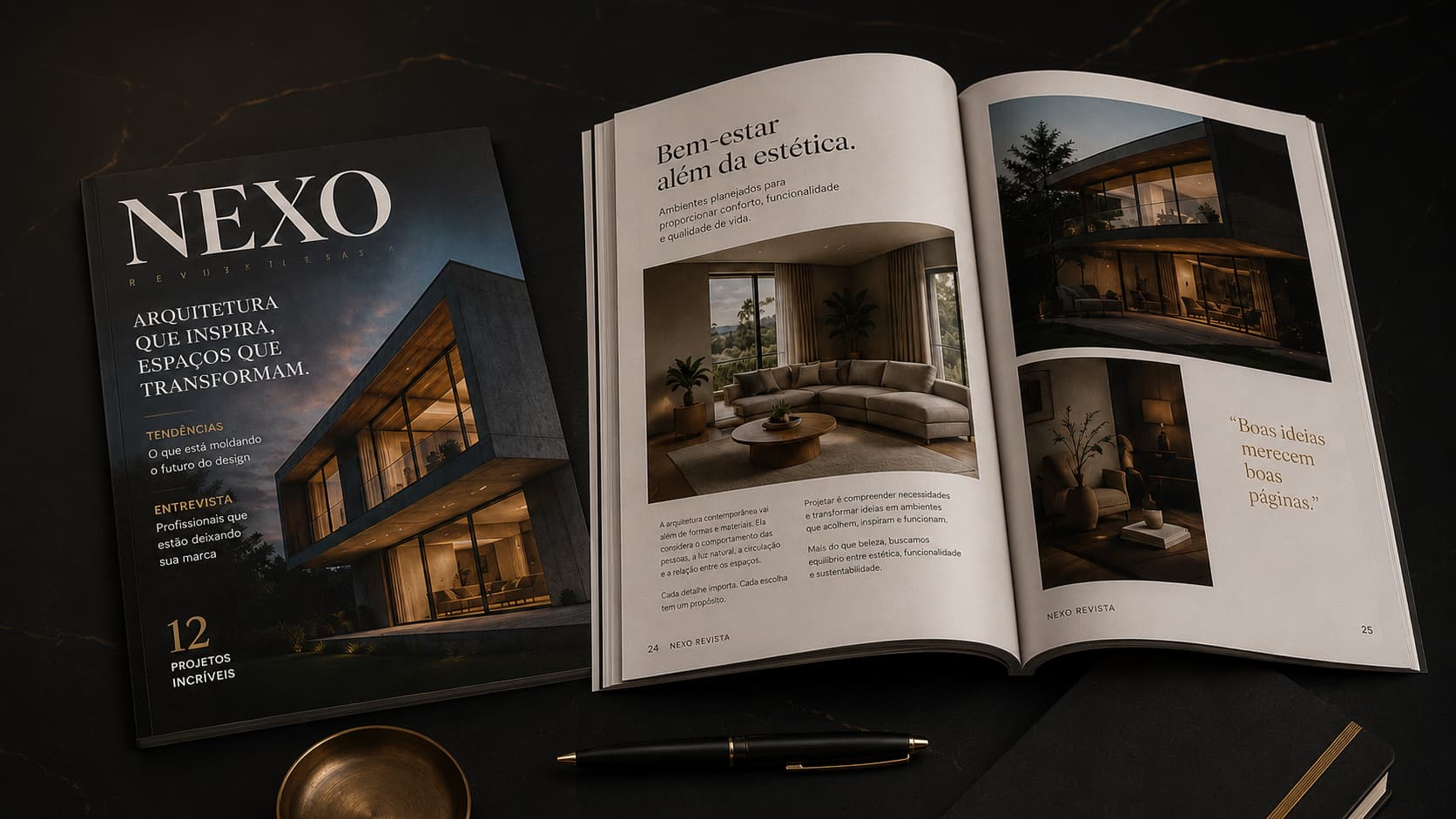 Revista Nexo — diagramação editorial Firmis
